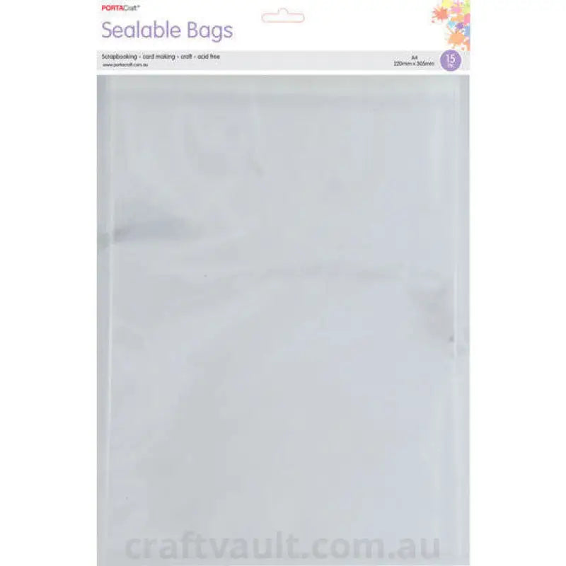 Sealable Bags 220x305mm 15pk