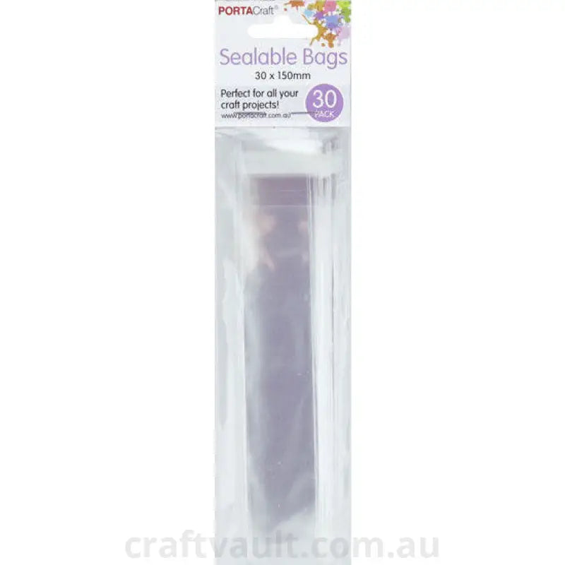 Sealable Bags 30x150mm 30pk