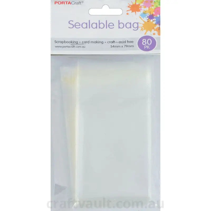 Sealable Bags 54x79mm 80pk