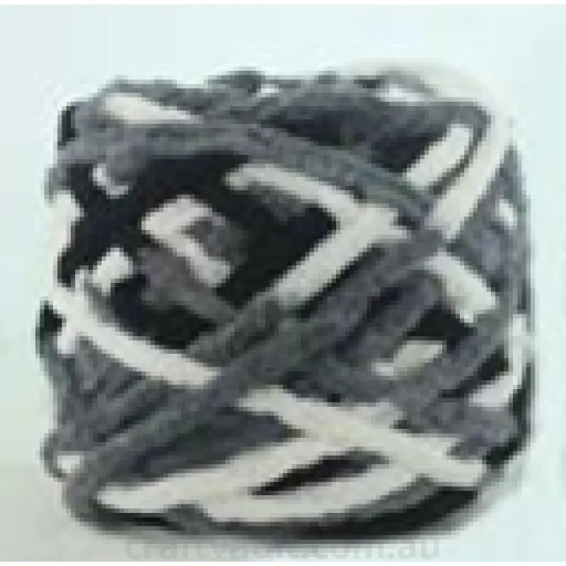 SECONDS Chenille Blanket Yarn 80m 12ply Silver Camo