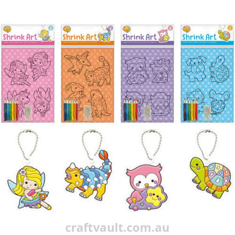 Shrink Art Design Sheets 4 Assorted