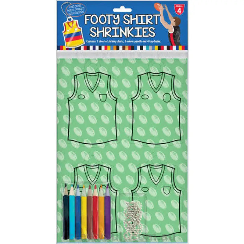 Shrink Art Footy Shirt Shrinkies 1pk