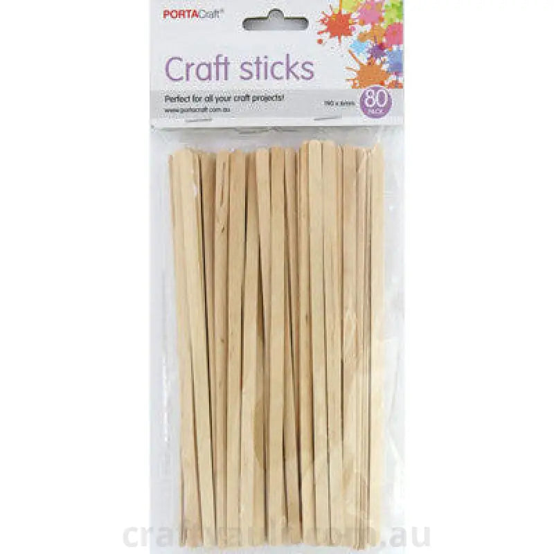 Skinny Sticks 190x6mm 80 Pack Natural
