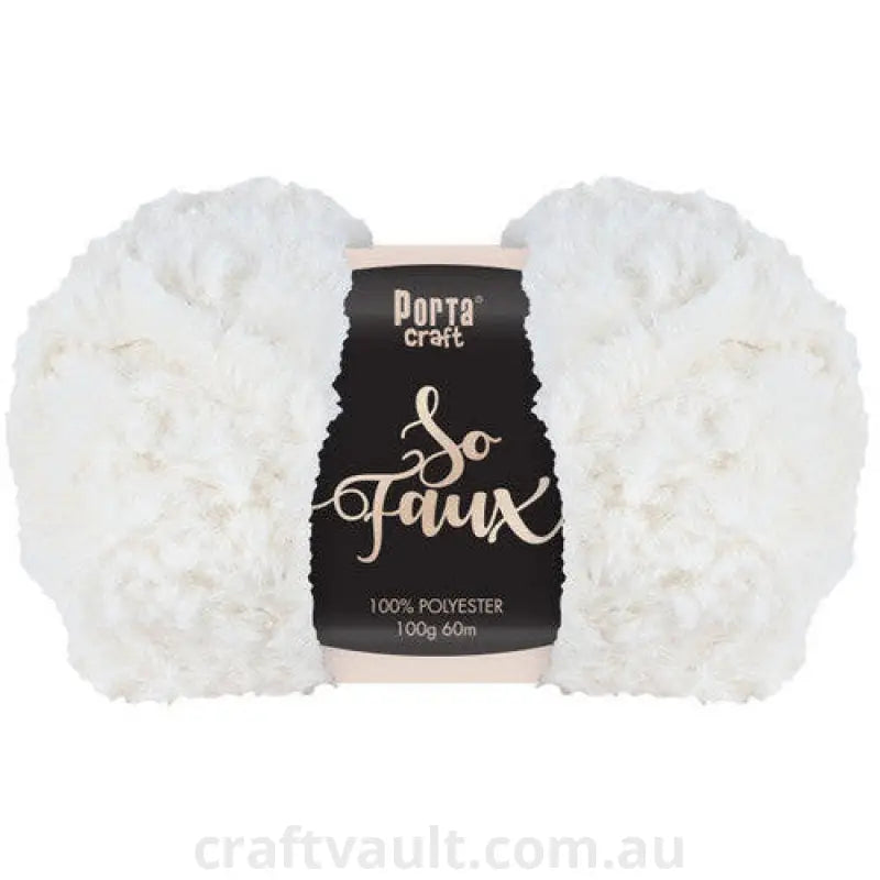 So Faux 100g 60m 1ply Arctic White