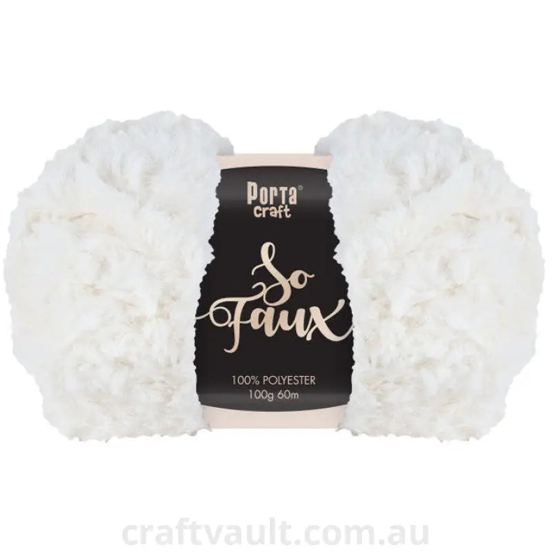 So Faux 100g 60m 1ply Arctic White