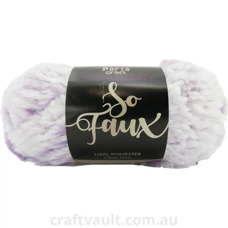 So Faux 100g 60m 1ply Lavender Snow