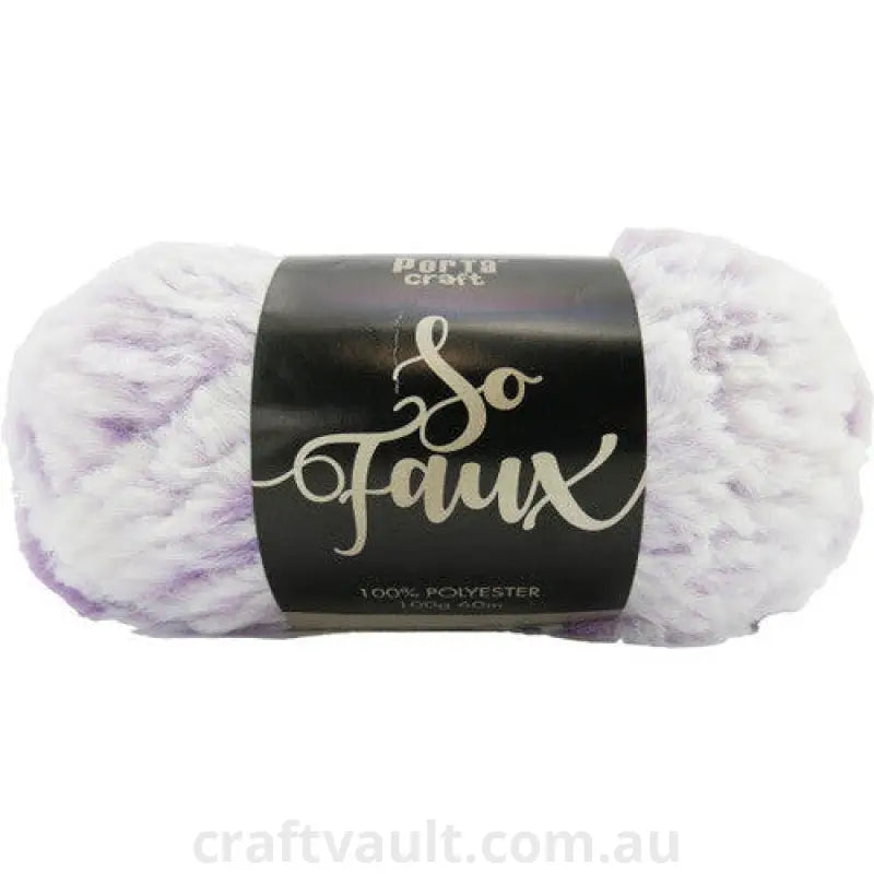 So Faux 100g 60m 1ply Lavender Snow