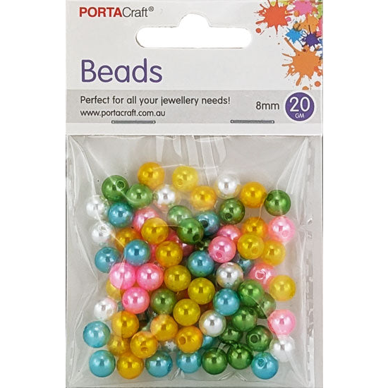 Beads Pearl 20gm Multicolour