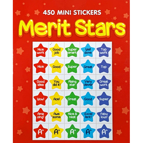 Merit Stars Sticker Book - 450 Stickers