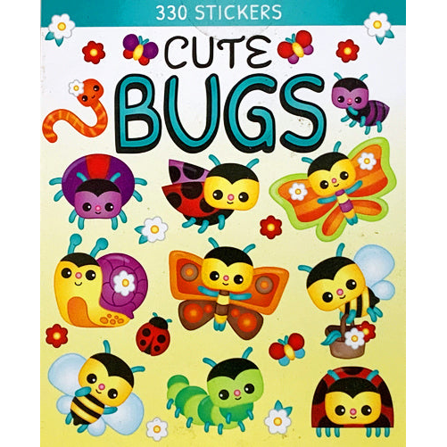 Cute Bugs Sticker Book - 330 Stickers