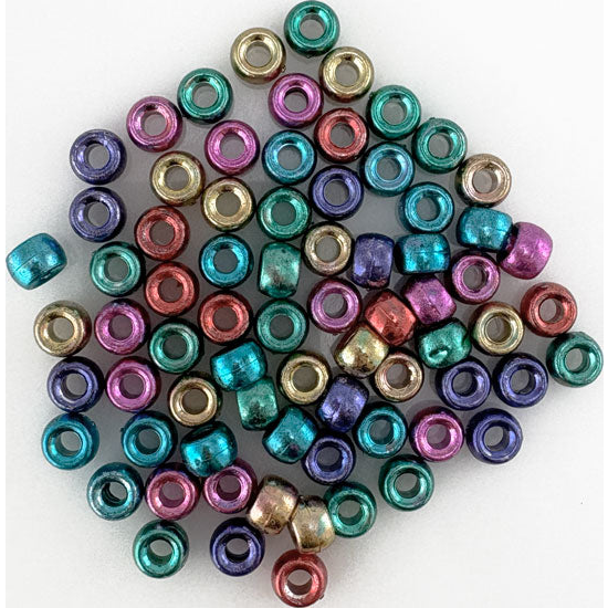Beads Pony 8mm 20g Metallic Multicolour