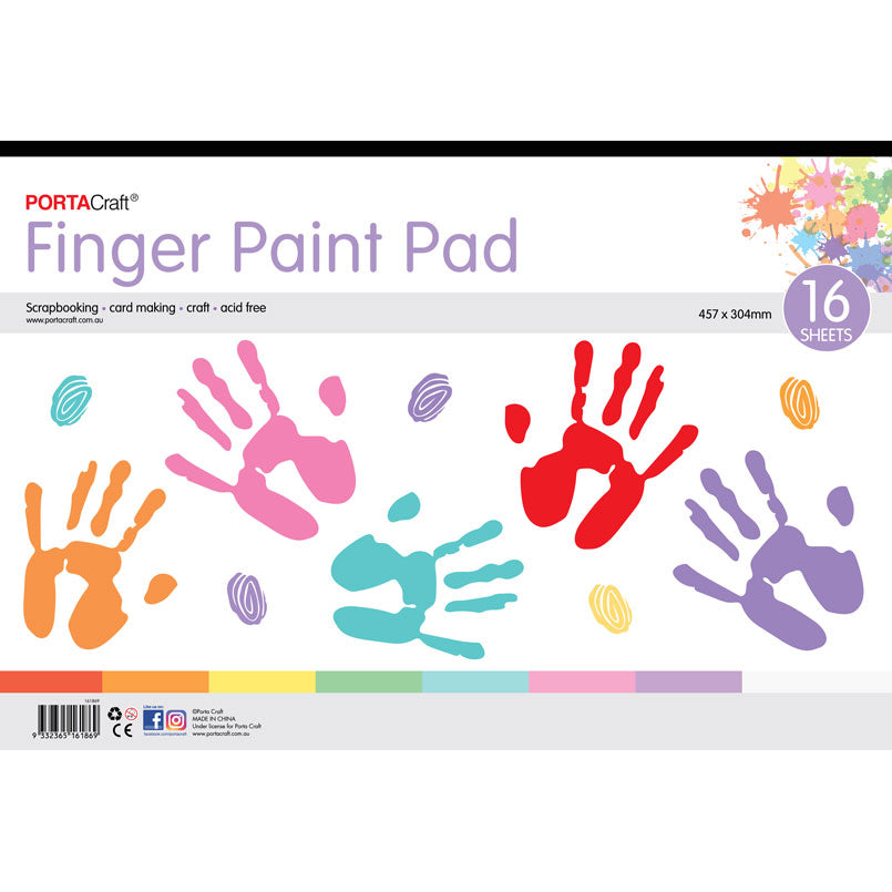 Kids Finger Paint Paper Pad