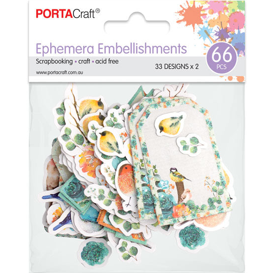 Woodland Stories forest and nature ephemera embellishments 66 pack
