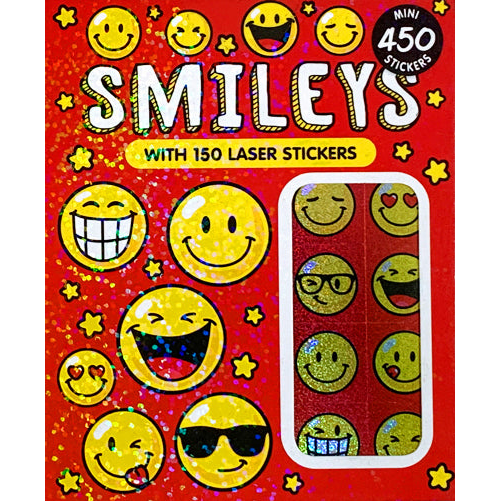 Smileys Sticker Book - 450 Stickers (150 Laser)