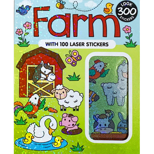 Farm Sticker Book - 300 Stickers (100 Laser)