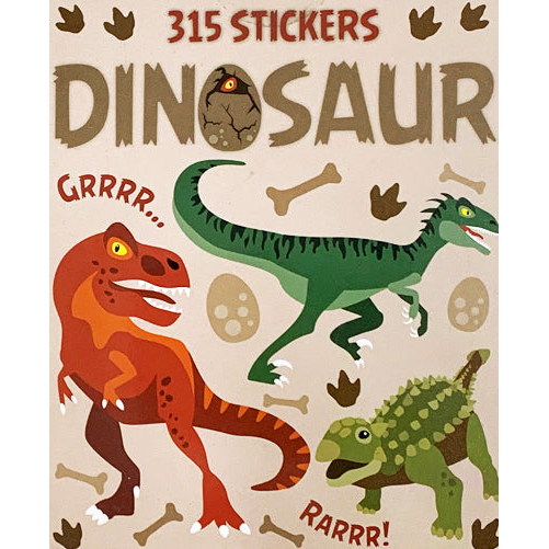 Dinosaur Sticker Book - 315 Stickers