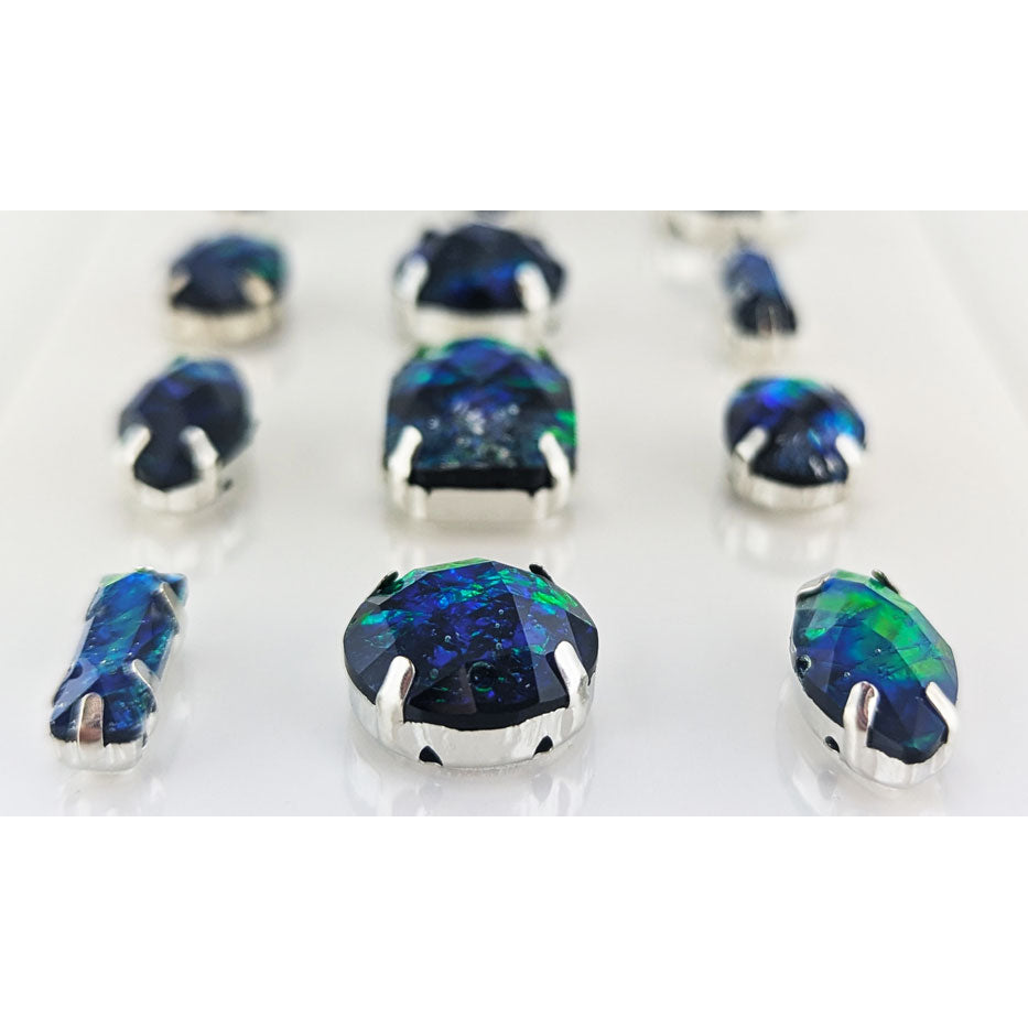 Faceted Gems 12 Pack - Emerald