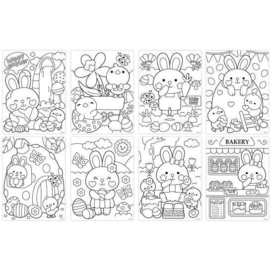 Easter Colouring In Set - 8 Sheets