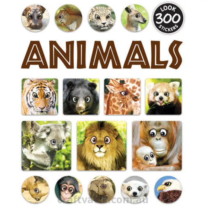 Sticker Books Animals 300 Stickers