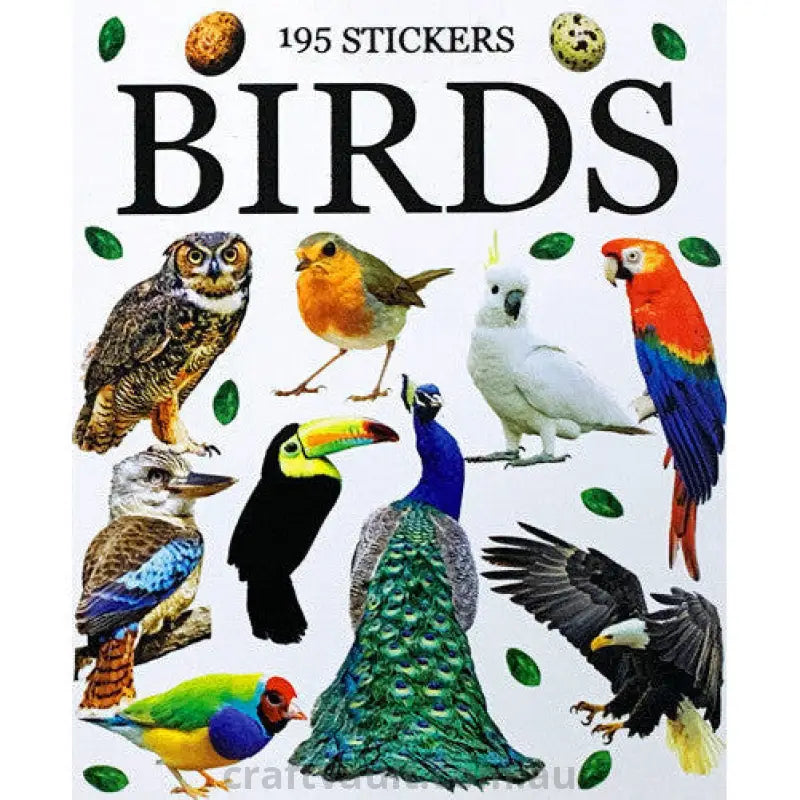Sticker Books Birds 195 Stickers