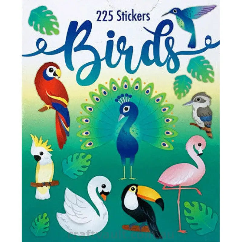 Sticker Books Birds 225 Stickers