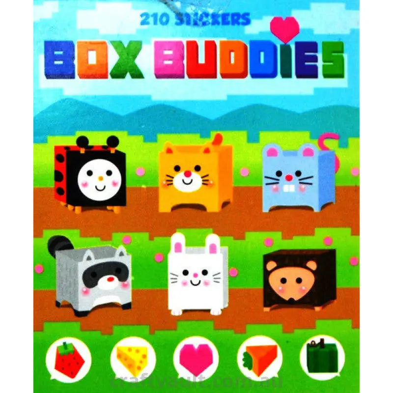 Sticker Books Box Buddies 210 Stickers
