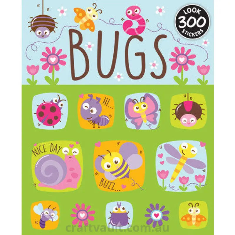 Sticker Books Bugs 300 Stickers