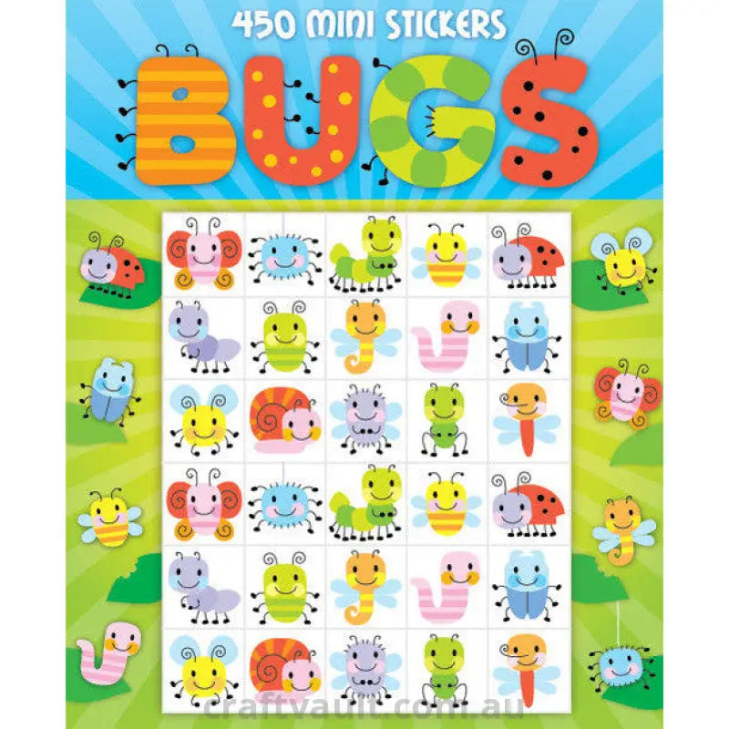 Sticker Books Bugs 450 Mini Stickers