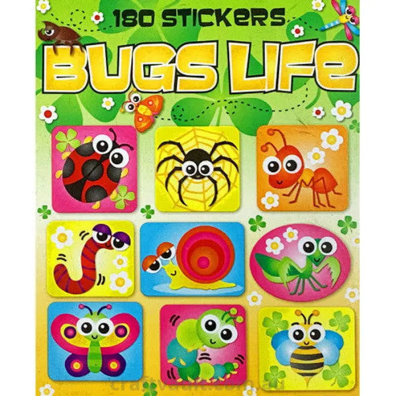 Sticker Books Bugs Life 180 Stickers