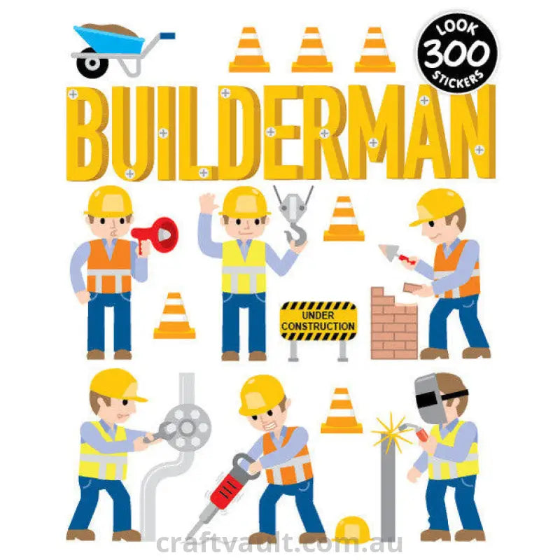Sticker Books Builderman 300 Stickers