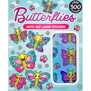 Sticker Books Butterflies 200 Stickers & 100 Laser Stickers