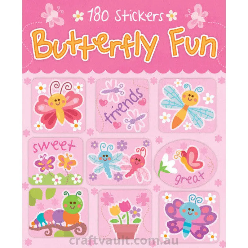 Sticker Books Butterfly Fun 180 Stickers