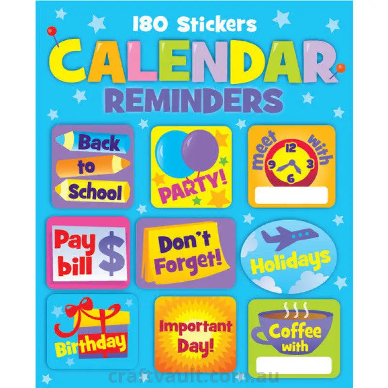 Sticker Books Calendar 180 Stickers