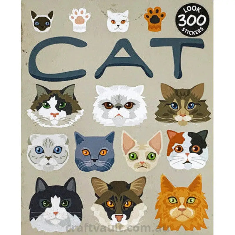 Sticker Books Cat 300 Stickers