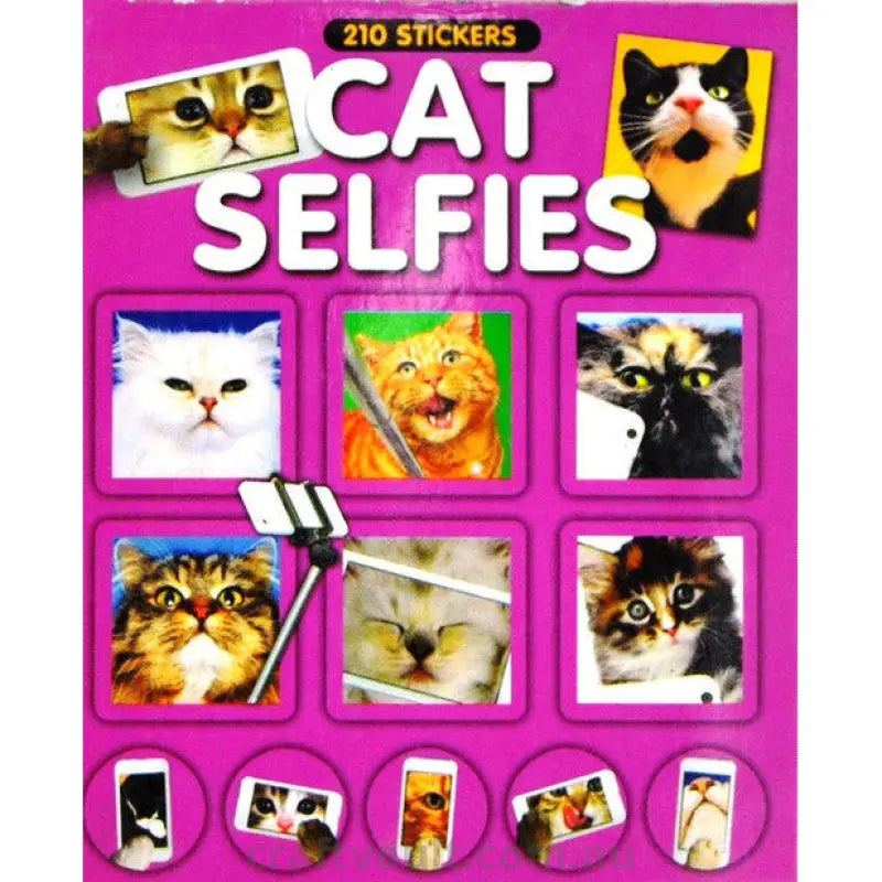 Sticker Books Cat Selfies 210 Stickers