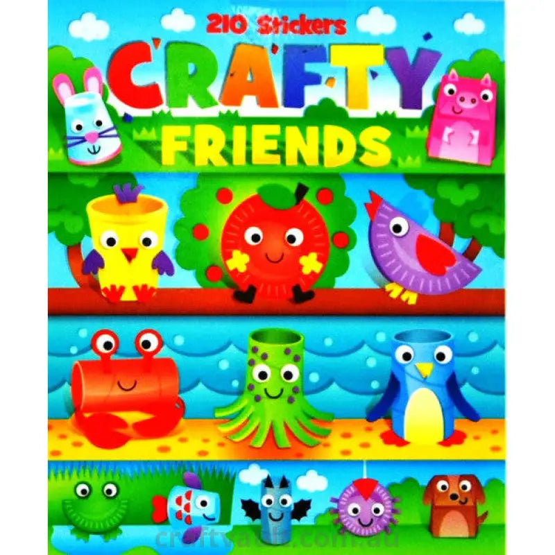 Sticker Books Crafty Friends 210 Stickers