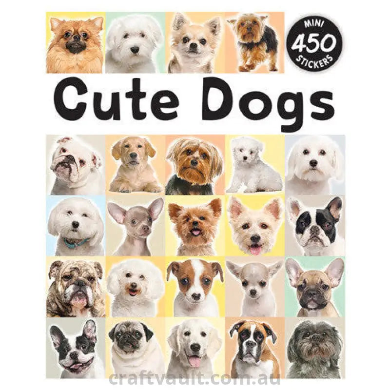 Sticker Books Cute Dogs 450 Stickers
