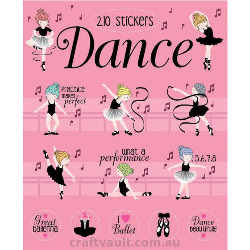 Sticker Books Dance 210 Stickers