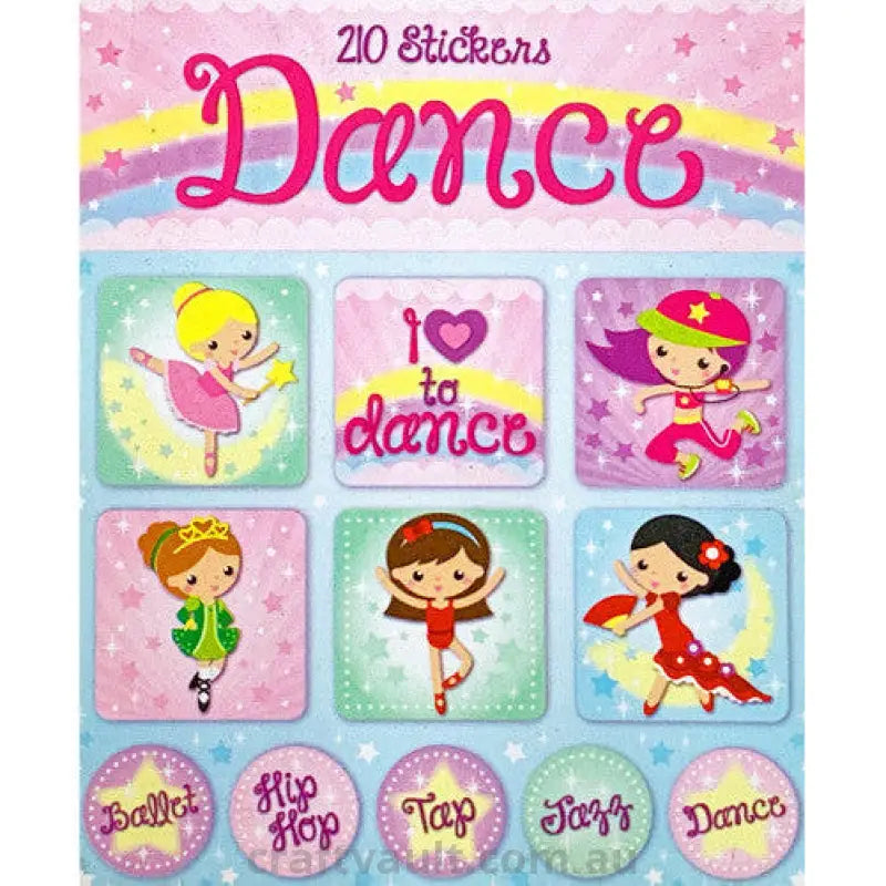 Sticker Books Dance 210 Stickers