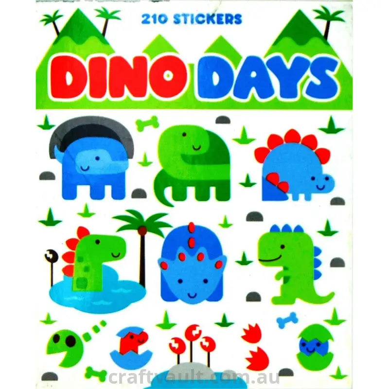 Sticker Books Dino Days 210 Stickers