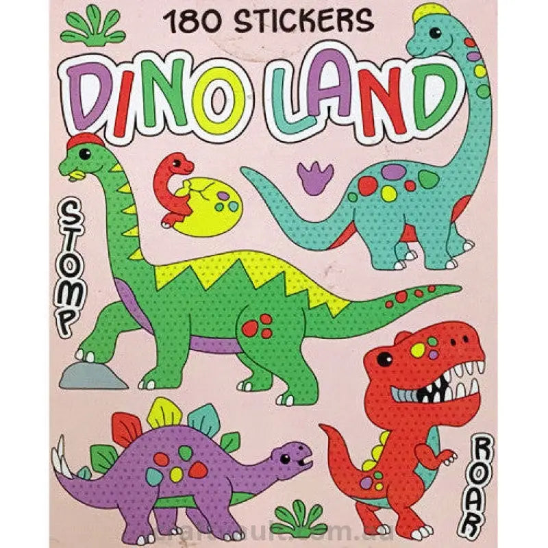 Sticker Books Dino Land 180 Stickers