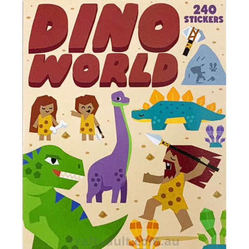 Sticker Books Dino World 240 Stickers