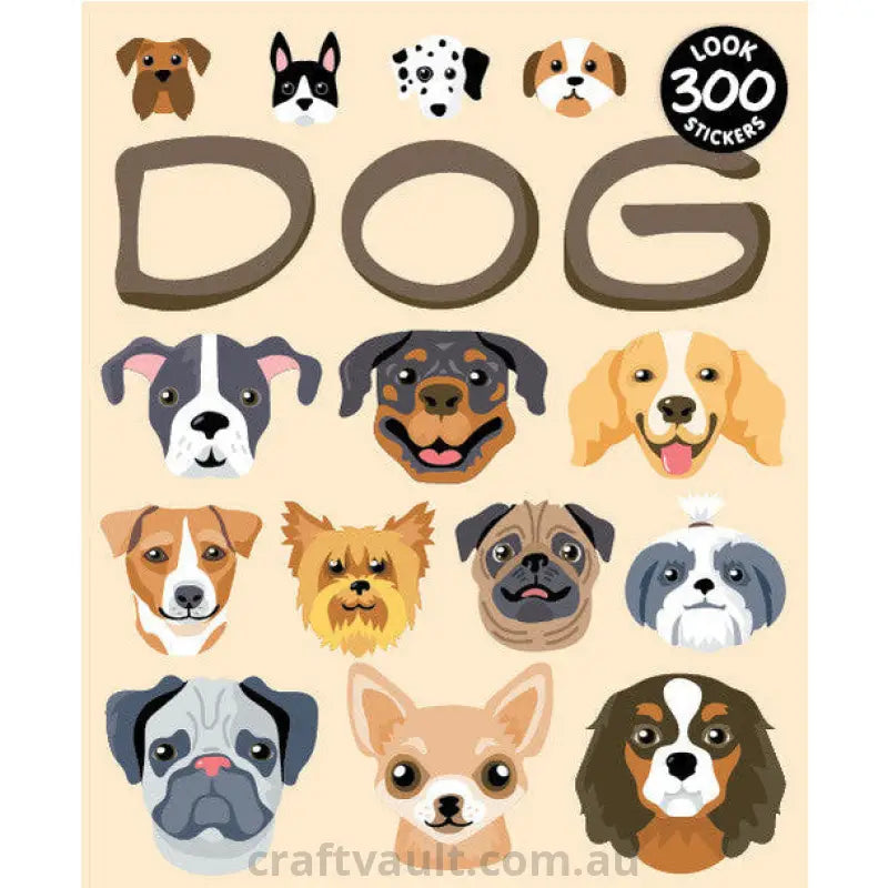Sticker Books Dog 300 Stickers