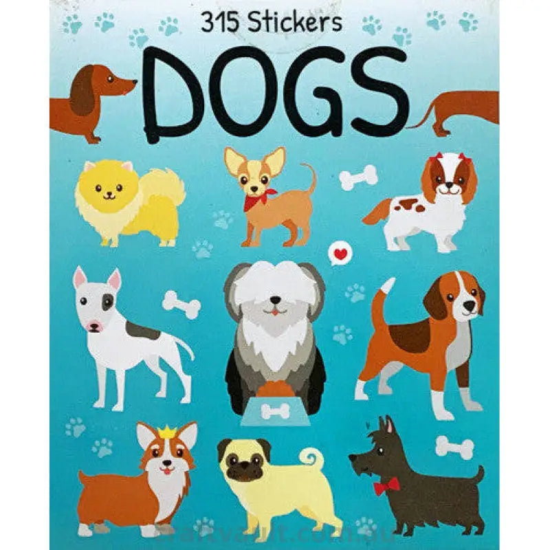 Sticker Books Dogs 315 Stickers