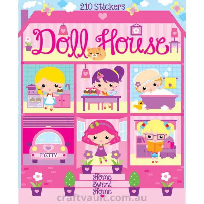 Sticker Books Doll House 210 Stickers