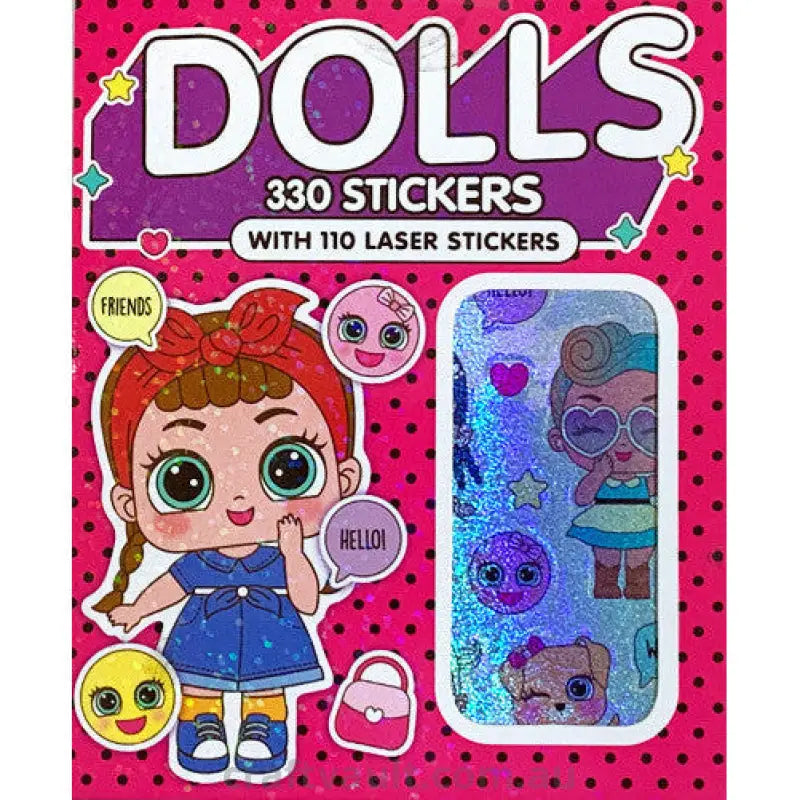 Sticker Books Dolls 220 Stickers & 110 Laser Stickers