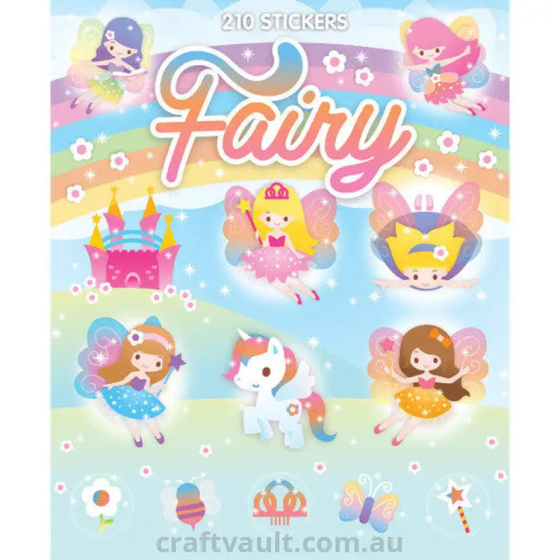 Sticker Books Fairy 210 Stickers