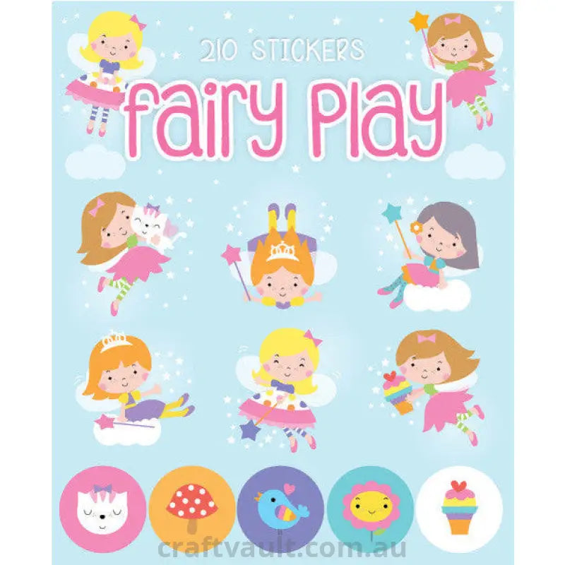 Sticker Books Fairy Play 210 Stickers