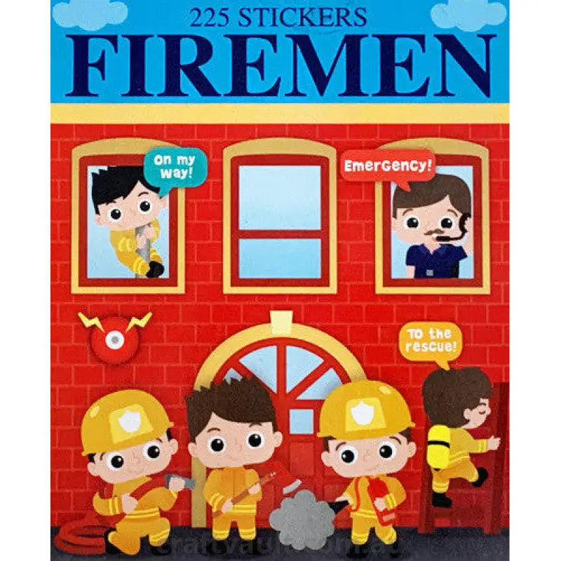 Sticker Books Firemen 225 Stickers