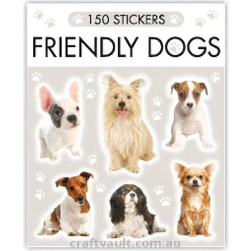 Sticker Books Friendly Dogs 150 Stickers